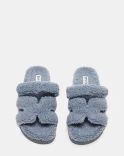 MAYVEN FAUX SHEARLING BLUE - SM REBOOTED -Steve Madden Shop 30989085966469
