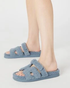 MAYVEN FAUX SHEARLING BLUE - SM REBOOTED -Steve Madden Shop 31246033354885