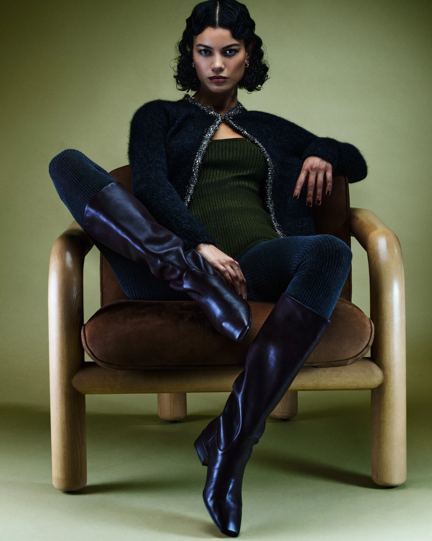 GWYNETH BLACK LEATHER 7 GWYNETH BLACK LEATHER - Image 7