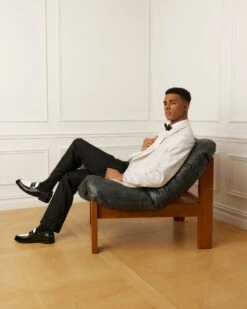 NATAN BLACK/WHITE LEATHER -Steve Madden Shop SM 2025 BRIDAL 13 NATAN 0077