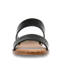 IVARA BLACK LEATHER - SM REBOOTED -Steve Madden Shop STEVEMADDEN SANDALS IVARA BLACK LEATHER FRONT