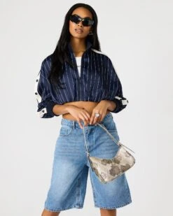 SMITH BAG SILVER SNAKE -Steve Madden Shop STEVEMADDEN APPAREL BSMITH SNAKE 0868