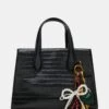 CALLEB BAG BLACK CROCODILE -Steve Madden Shop STEVEMADDEN HANDBAGS BCALLEB BLACK CROCO 01