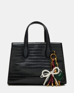 CALLEB BAG BLACK CROCODILE