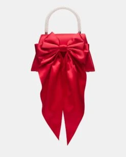 COSETTE BAG RED -Steve Madden Shop STEVEMADDEN HANDBAGS BCOSETTE RED SATIN 03