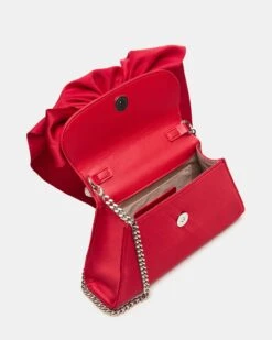 COSETTE BAG RED -Steve Madden Shop STEVEMADDEN HANDBAGS BCOSETTE RED SATIN 04
