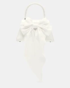 COSETTE BAG WHITE SATIN 10 COSETTE BAG WHITE SATIN -Steve Madden Shop STEVEMADDEN HANDBAGS BCOSETTE WHITE SATIN 1