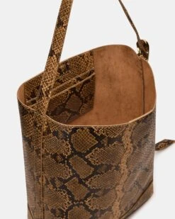 DENISE BAG BROWN PRINT 10 DENISE BAG BROWN PRINT -Steve Madden Shop STEVEMADDEN HANDBAGS BDENISE SNAKE 05