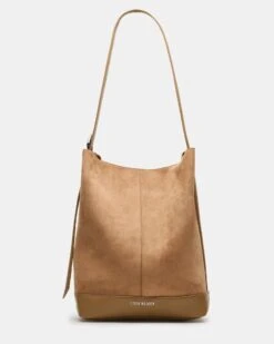 DENISE BAG TAN -Steve Madden Shop STEVEMADDEN HANDBAGS BDENISE TAN SUEDE 02