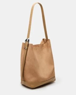 DENISE BAG TAN -Steve Madden Shop STEVEMADDEN HANDBAGS BDENISE TAN SUEDE 03