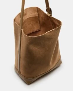 DENISE BAG TAN -Steve Madden Shop STEVEMADDEN HANDBAGS BDENISE TAN SUEDE 05