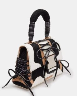 DIEGO BAG BLACK/TAN -Steve Madden Shop STEVEMADDEN HANDBAGS BDIEGO BLACK TAN 04