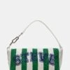 EMERSYN BEADED BAG GREEN MULTI