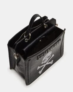 EVELYN SKULL BAG BLACK -Steve Madden Shop STEVEMADDEN HANDBAGS BEVELYNW BLACK 04