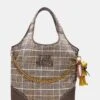 GRUNGY BAG PLAID BROWN MULTI -Steve Madden Shop STEVEMADDEN HANDBAGS BGRUNGYP BROWN MULTI 1