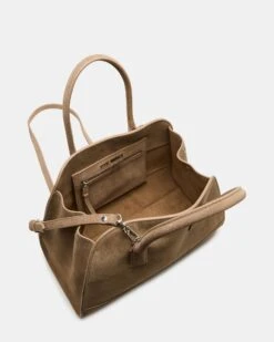 HADLEE BAG TAUPE SUEDE -Steve Madden Shop STEVEMADDEN HANDBAGS BHADLEE TAUPE SUEDE 05