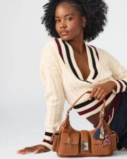 ISSAC BAG COGNAC -Steve Madden Shop STEVEMADDEN HANDBAGS BISSAC COGNAC 19490