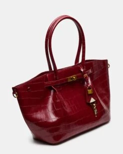 KACEY BAG RED -Steve Madden Shop STEVEMADDEN HANDBAGS BKACEY RED CROCO 03