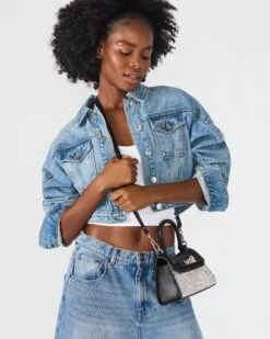 MADLYN BAG BLACK/WHITE 15 MADLYN BAG BLACK/WHITE -Steve Madden Shop STEVEMADDEN HANDBAGS BMADLYN BLACK WHITE 20753