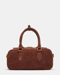 MERIT BAG CHESTNUT SUEDE -Steve Madden Shop STEVEMADDEN HANDBAGS BMERIT CHESTNUT SUEDE 02