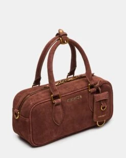 MERIT BAG CHESTNUT SUEDE -Steve Madden Shop STEVEMADDEN HANDBAGS BMERIT CHESTNUT SUEDE 03