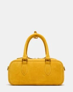 MERIT BAG MUSTARD SUEDE 11 MERIT BAG MUSTARD SUEDE -Steve Madden Shop STEVEMADDEN HANDBAGS BMERIT MUSTARD SUEDE 02