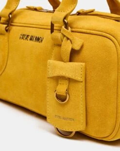 MERIT BAG MUSTARD SUEDE 8 MERIT BAG MUSTARD SUEDE -Steve Madden Shop STEVEMADDEN HANDBAGS BMERIT MUSTARD SUEDE 04
