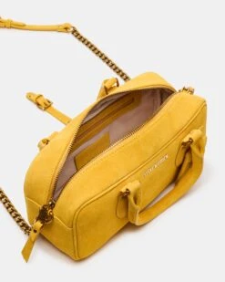 MERIT BAG MUSTARD SUEDE 10 MERIT BAG MUSTARD SUEDE -Steve Madden Shop STEVEMADDEN HANDBAGS BMERIT MUSTARD SUEDE 05