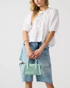 PEACHY BAG GREEN MULTI -Steve Madden Shop STEVEMADDEN HANDBAGS BPEACHY GREEN MULTI 0793