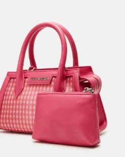 PEACHY BAG RED GINGHAM -Steve Madden Shop STEVEMADDEN HANDBAGS BPEACHY RED GINGHAM 03