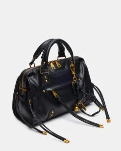 RIGGS BAG BLACK/GOLD -Steve Madden Shop STEVEMADDEN HANDBAGS BRIGGS BLACK GOLD 03
