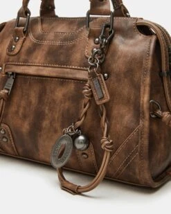 RIGGS BAG BROWN DISTRESSED -Steve Madden Shop STEVEMADDEN HANDBAGS BRIGGS BROWN DISTRESSED 04