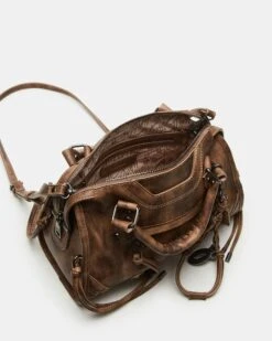RIGGS BAG BROWN DISTRESSED -Steve Madden Shop STEVEMADDEN HANDBAGS BRIGGS BROWN DISTRESSED 05