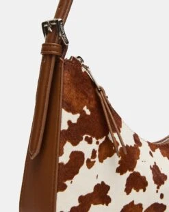 SMITH BAG BROWN COW PRINT -Steve Madden Shop STEVEMADDEN HANDBAGS BSMITH P BROWN MULTI 03