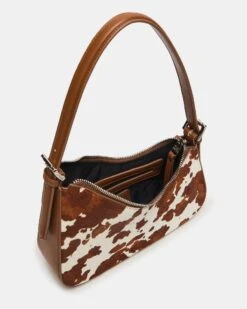 SMITH BAG BROWN COW PRINT -Steve Madden Shop STEVEMADDEN HANDBAGS BSMITH P BROWN MULTI 04