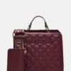 EVELYN BAG BLOODSTONE QUILTED 15 EVELYN BAG BLOODSTONE QUILTED -Steve Madden Shop STEVEMADDEN HANDBAGS DT626680 BLOODSTONE