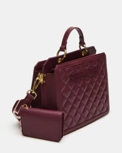 EVELYN BAG BLOODSTONE QUILTED -Steve Madden Shop STEVEMADDEN HANDBAGS DT626680 BLOODSTONE 02