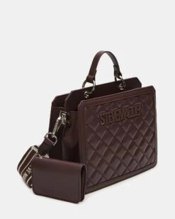 EVELYN BAG CHOCOLATE QUILTED -Steve Madden Shop STEVEMADDEN HANDBAGS DT626680 CHOCOLATE 02