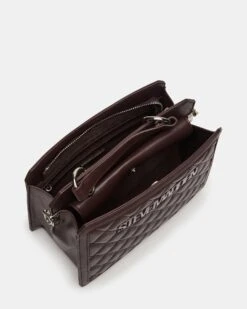 EVELYN BAG CHOCOLATE QUILTED -Steve Madden Shop STEVEMADDEN HANDBAGS DT626680 CHOCOLATE 04