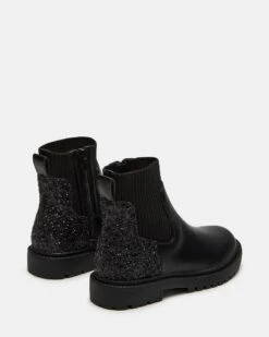 KIDS' LILYANA BLACK GLITTER -Steve Madden Shop STEVEMADDEN KIDS JLILYANA BLACK GLITTER 02