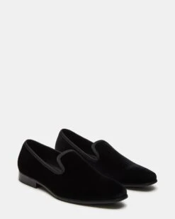 BANNOCH BLACK VELVET -Steve Madden Shop STEVEMADDEN MENS BANNOCH BLACK VELVET 01