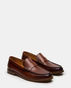 COLVER COGNAC LEATHER 8 COLVER COGNAC LEATHER -Steve Madden Shop STEVEMADDEN MENS COLVER COGNAC LEATHER 01