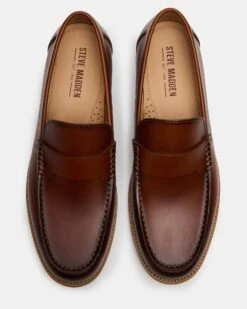 COLVER COGNAC LEATHER 10 COLVER COGNAC LEATHER -Steve Madden Shop STEVEMADDEN MENS COLVER COGNAC LEATHER 03