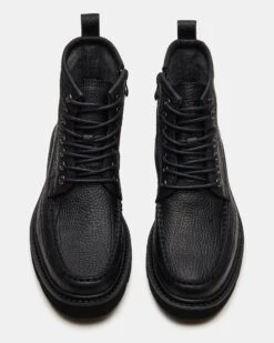 DAEL BLACK LEATHER 8 DAEL BLACK LEATHER -Steve Madden Shop STEVEMADDEN MENS DAEL BLACK LEATHER 04