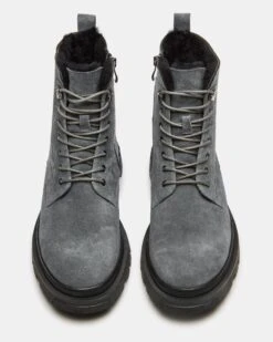 EISEN GREY SUEDE -Steve Madden Shop STEVEMADDEN MENS EISEN GREY BLUE SUEDE 03