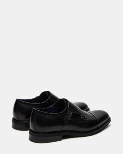 HARAN BLACK LEATHER 12 HARAN BLACK LEATHER -Steve Madden Shop STEVEMADDEN MENS HARAN BLACK LEATHER 02