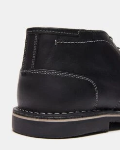 HARKEN BLACK LEATHER 7 HARKEN BLACK LEATHER -Steve Madden Shop STEVEMADDEN MENS HARKEN BLACK LEATHER 04