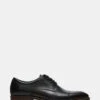 HASEN BLACK LEATHER -Steve Madden Shop STEVEMADDEN MENS HASEN BLACK LEATHER 01