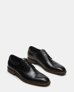 HASEN BLACK LEATHER -Steve Madden Shop STEVEMADDEN MENS HASEN BLACK LEATHER 02