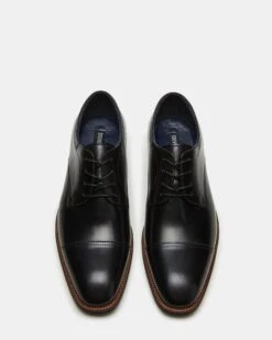 HASEN BLACK LEATHER -Steve Madden Shop STEVEMADDEN MENS HASEN BLACK LEATHER 04